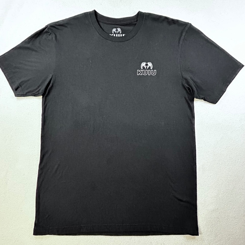 KUIU Ultralight Hunting Graphic T-Shirt Mens XL Black Short Sleeve Ram Logo